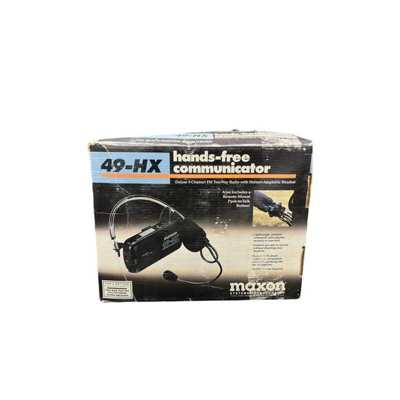 📡 Vintage Maxon 49-HX Hands-Free 5-Channel FM Communicator Set - Picture 5 of 5